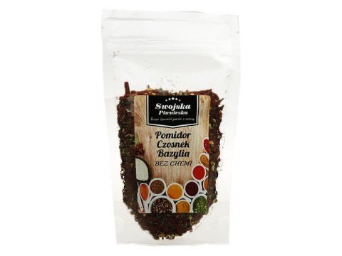 POMIDOR CZOSNEK BAZYLIA 100g Swojska Piwniczka POMIDOR CZOSNEK BAZYLIA 100g Swojska Piwniczka