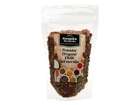 Pomidor Oregano Chilli sól Morska 100g Swojska Piwniczka Pomidor Oregano Chilli sól Morska 100g Swojska Piwniczka