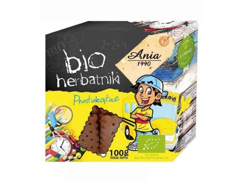 HERBATNIKI PROSTOKĄTNE BIO 100 g - BIO ANIA HERBATNIKI PROSTOKĄTNE BIO 100 g - BIO ANIA