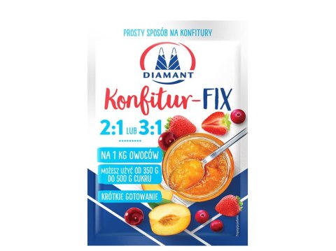 KONFITUR-FIX 25G ŚRODEK ŻELUJĄCY NA 1KG OWOCÓW DIAMANT KONFITUR-FIX 25G ŚRODEK ŻELUJĄCY NA 1KG OWOCÓW DIAMANT