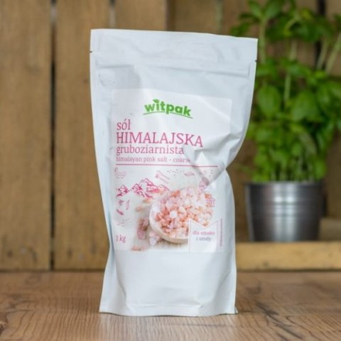 Sól himalajska, różowa, gruboziarnista, 1 kg WITPAK Sól himalajska, różowa, gruboziarnista, 1 kg WITPAK