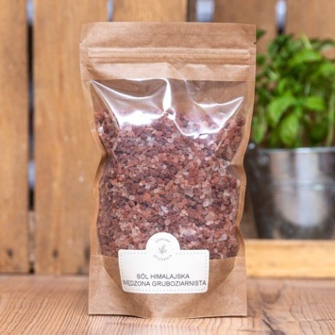 Sól himalajska, wędzona, gruboziarnista, 500g WITPAK Sól himalajska, wędzona, gruboziarnista, 500g WITPAK