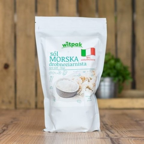 Sól morska, drobnoziarnista, 1kg WITPAK Sól morska, drobnoziarnista, 1kg WITPAK