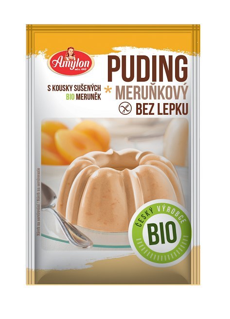 AMYLON Budyń morelowy bezglutenowy BIO 40g AMYLON Budyń morelowy bezglutenowy BIO 40g