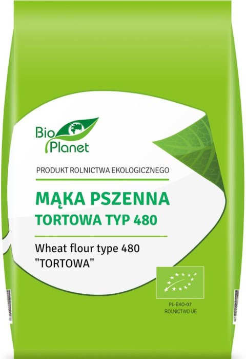 BIO PLANET Mąka pszenna tortowa typ 480 BIO 1kg BIO PLANET Mąka pszenna tortowa typ 480 BIO 1kg