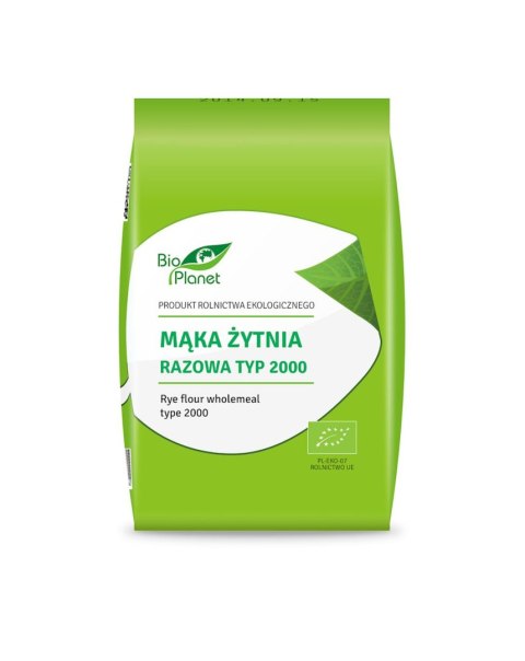 BIO PLANET Mąka żytnia razowa typ 2000 BIO 1kg BIO PLANET Mąka żytnia razowa typ 2000 BIO 1kg