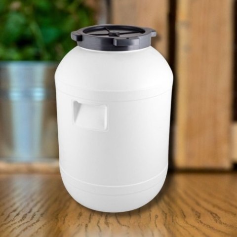 Beczka plastikowa biała 60L do kiszenia, fermentacji Beczka plastikowa biała 60L do kiszenia, fermentacji