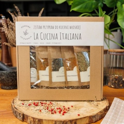 La Cucina Italiana - zestaw przypraw do kuchni włoskiej DOMOWASPIZARNIA La Cucina Italiana - zestaw przypraw do kuchni włoskiej DOMOWASPIZARNIA