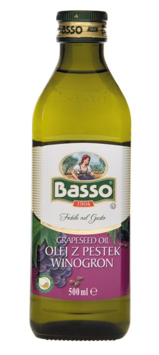 BASSO Olej z pestek winogron 500ml