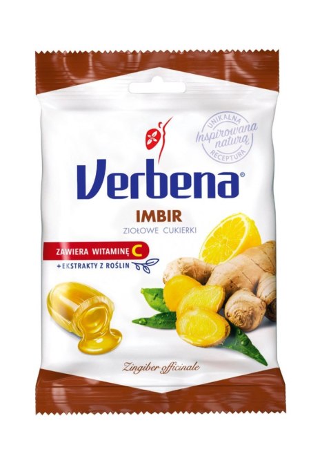 Cukierki ziołowe Imbir 60g VERBENA Cukierki ziołowe Imbir 60g VERBENA