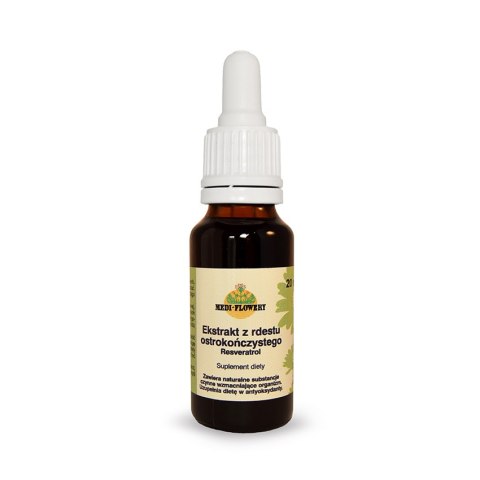 Ekstrakt z rdestu ostrokończystego 20ml (rdest japoński) MEDI-FLOWERY Ekstrakt z rdestu ostrokończystego 20ml (rdest japoński) MEDI-FLOWERY