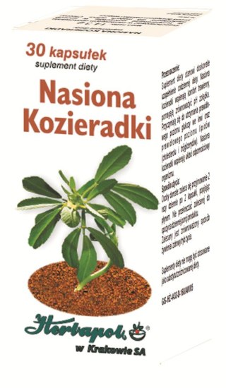 Kozieradka nasiona 400mg, 30kaps. HERBAPOL KRAKÓW