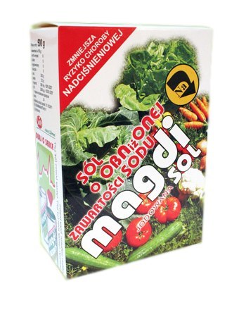 MAGDISOL Sól o obniżonej zawartości sodu jodowana 500g MAGDISOL Sól o obniżonej zawartości sodu jodowana 500g