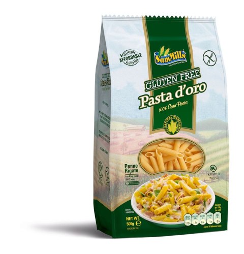 Makaron bezglutenowy rurka skośna 500g SAMMILLS Makaron bezglutenowy rurka skośna 500g SAMMILLS