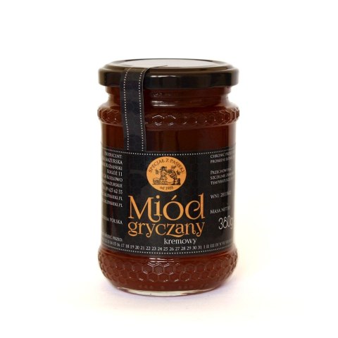 Miód kremowy gryczany 380g SPECJAŁ Z PASIEKI Miód kremowy gryczany 380g SPECJAŁ Z PASIEKI