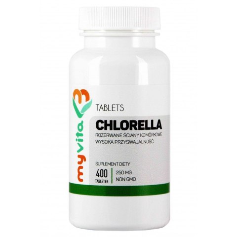 MyVita Chlorella tabletki 250mg, 400 szt. MyVita Chlorella tabletki 250mg, 400 szt.