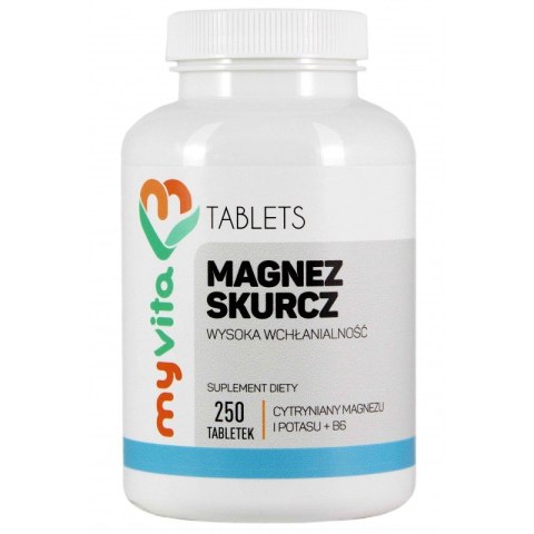 MyVita Magnez Skurcz 250tabl. - Magnez + Potas + Witamina B6 MyVita Magnez Skurcz 250tabl. - Magnez + Potas + Witamina B6