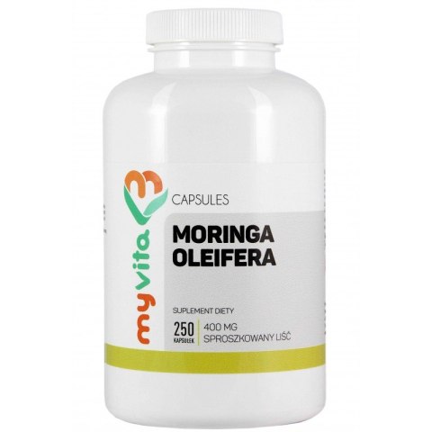 MyVita Moringa Oleifera 350mg, 250kaps. MyVita Moringa Oleifera 350mg, 250kaps.