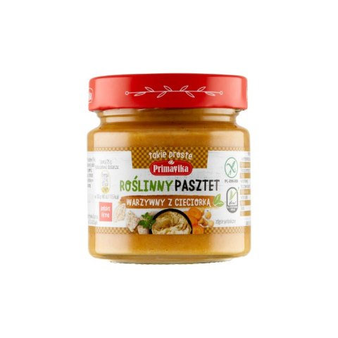 PRIMAVIKA Pasztet warzywny z cieciorką roślinny 160g PRIMAVIKA Pasztet warzywny z cieciorką roślinny 160g