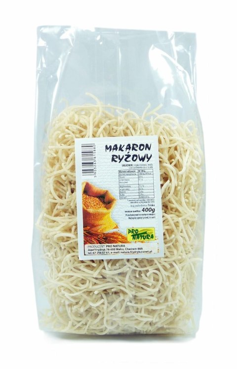 PRO NATURA Makaron ryżowy nitka 400g PRO NATURA Makaron ryżowy nitka 400g