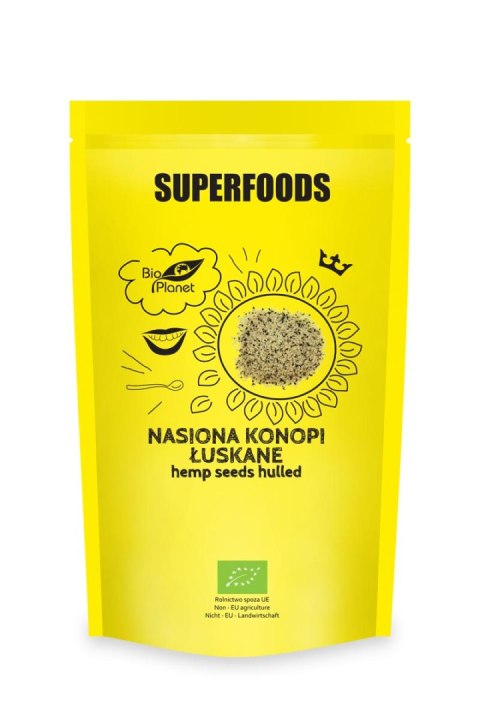 SUPERFOODS Konopia nasiona łuskane BIO 200g BIO PLANET SUPERFOODS Konopia nasiona łuskane BIO 200g BIO PLANET