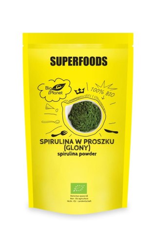 SUPERFOODS Spirulina w proszku (glony) BIO 200g BIO PLANET