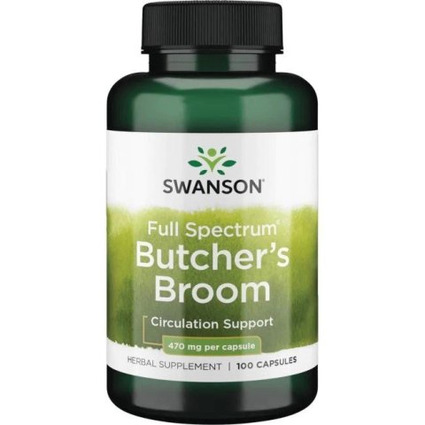 SWANSON Butcher's broom 470mg, 100kap. - Ruszczyk kolczasty SWANSON Butcher's broom 470mg, 100kap. - Ruszczyk kolczasty