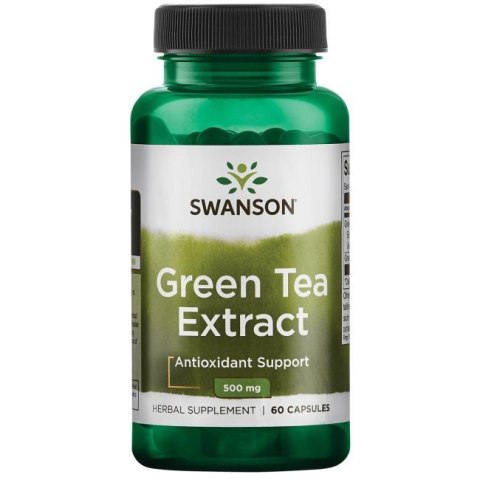 SWANSON Green Tea Extract 500mg, 60kaps. - Ekstrakt z zielonej herbaty SWANSON Green Tea Extract 500mg, 60kaps. - Ekstrakt z zielonej herbaty