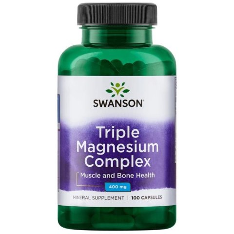SWANSON Triple Magnesium Complex 400mg, 100kaps. SWANSON Triple Magnesium Complex 400mg, 100kaps.