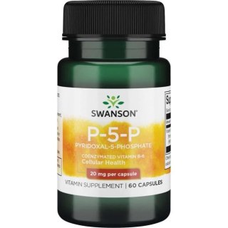 SWANSON Witamina B-6 20mg (P-5-P) 60kap.