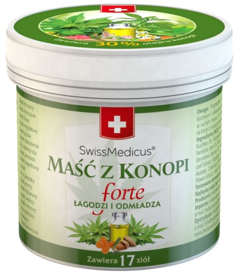 SWISSMEDICUS Maść z konopi forte 125ml SWISSMEDICUS Maść z konopi forte 125ml