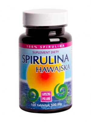 Spirulina hawajska 500mg 100tabl. GINSENG POLAND Spirulina hawajska 500mg 100tabl. GINSENG POLAND