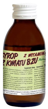Syrop z kwiatu bzu z wit. C 100ml HERBAPOL KRAKÓW