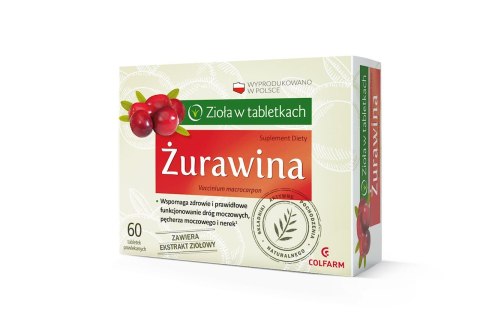Żurawina 60 tabl. COLFARM Żurawina 60 tabl. COLFARM