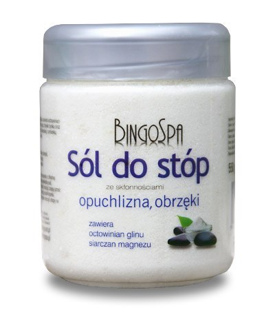 BINGOSPA Sól do stóp opuchlizna, obrzęki 550g BINGOSPA Sól do stóp opuchlizna, obrzęki 550g