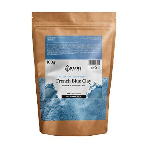 Glinka oryginalna francuska - niebieska 100g NATUR PLANET Glinka oryginalna francuska - niebieska 100g NATUR PLANET