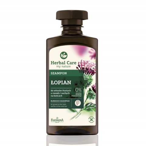 HERBAL CARE Szampon ŁOPIAN 330ml FARMONA