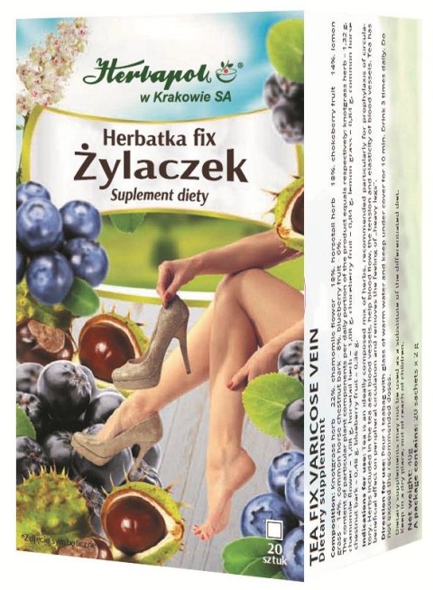 Herbata ŻYLACZEK fix 20*2g HERBAPOL KRAKÓW Herbata ŻYLACZEK fix 20*2g HERBAPOL KRAKÓW
