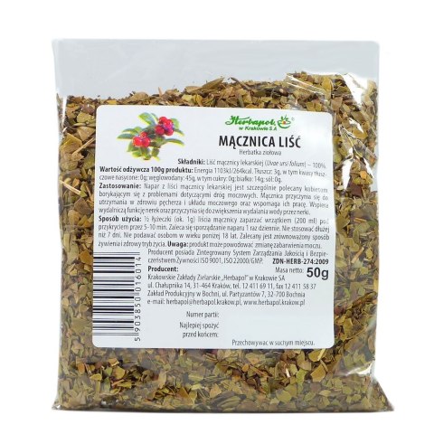 Mącznica liść 50g HERBAPOL KRAKÓW Mącznica liść 50g HERBAPOL KRAKÓW