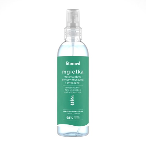 Mgiełka do twarzy lawendowa odświeżająco-aktywująca do cery zmęczonej 200ml FITOMED Mgiełka do twarzy lawendowa odświeżająco-aktywująca do cery zmęczonej 200ml FITOMED