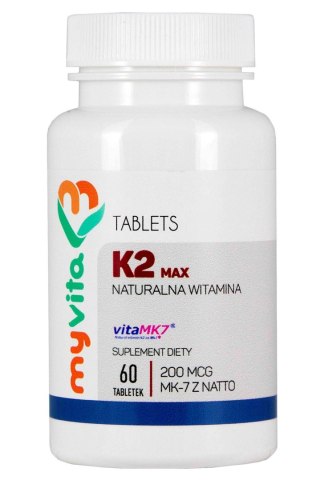 MyVita Witamina K2 MK-7 MAX 200mcg, 60tabl.