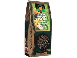 NATURA-WITA Herbata zielona z owocem pigwy i kwiatem krokosza 100g