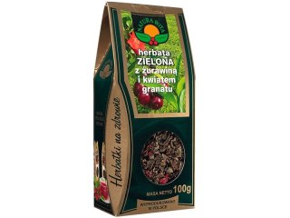 NATURA-WITA Herbata zielona z żurawiną i kwiatem granatu 100g