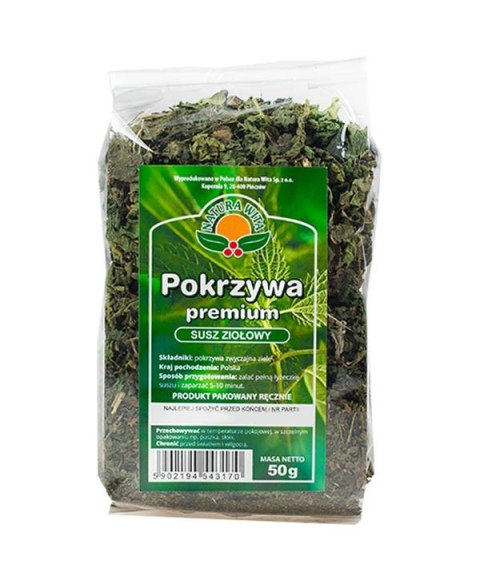 NATURA-WITA Pokrzywa premium susz ziołowy 50g NATURA-WITA Pokrzywa premium susz ziołowy 50g