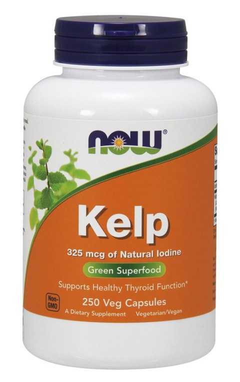 NOW FOODS Kelp - 325mcg naturalnego jodu, 250vcaps. NOW FOODS Kelp - 325mcg naturalnego jodu, 250vcaps.