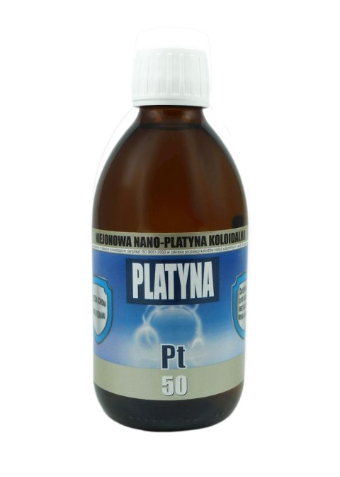 Nano-Platyna koloidalna Pt50 5ppm 300ml PRO AKTIV Nano-Platyna koloidalna Pt50 5ppm 300ml PRO AKTIV