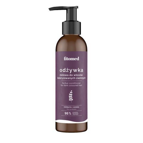 Odżywka ziołowa do włosów koloryzowanych - odcienie ciemne 200ml FITOMED Odżywka ziołowa do włosów koloryzowanych - odcienie ciemne 200ml FITOMED