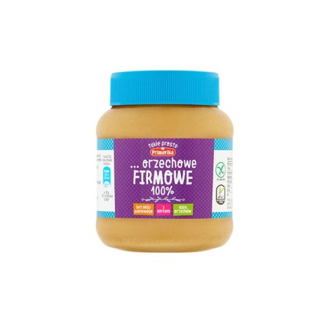 PRIMAVIKA Masło orzechowe Firmowe 100% 350g PRIMAVIKA Masło orzechowe Firmowe 100% 350g
