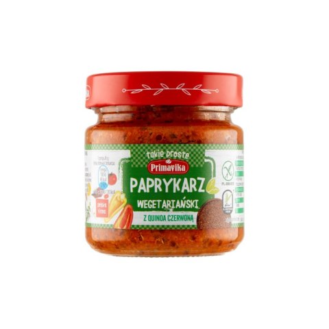PRIMAVIKA Paprykarz wegetariański z quinoa czerwoną 160g PRIMAVIKA Paprykarz wegetariański z quinoa czerwoną 160g