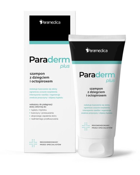 Paraderm PLUS Szampon z dziegciem i octopiroxem 150g PARAMEDICA Paraderm PLUS Szampon z dziegciem i octopiroxem 150g PARAMEDICA